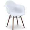 Buy Dining Chairs - Scandinavian Design - Dark Wood Legs - Skandiva White 61569 in the United Kingdom